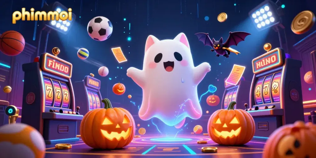 Engage with phimmoi in a vibrant haunted casino scene of thrilling betting adventures.
