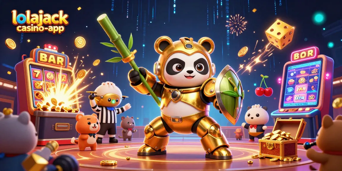 Experience the excitement of lolajack casino-app with immersive 3D gaming elements in a vibrant digital arena.
